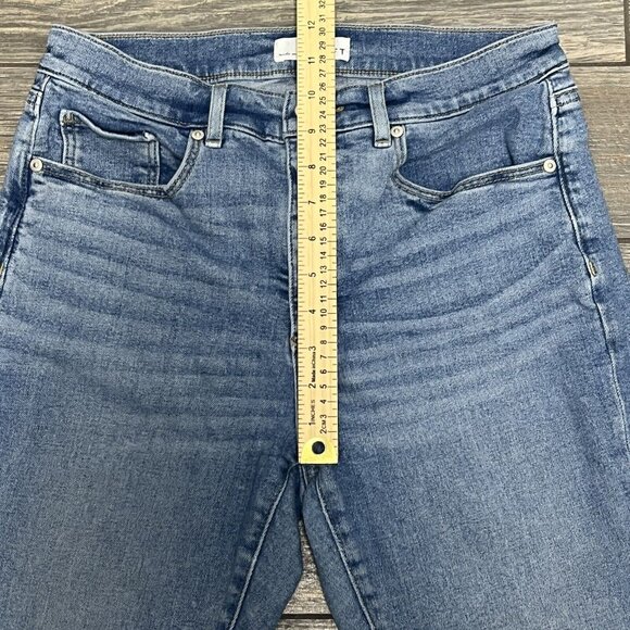 Loft Blue Jeans Women's 8 / 29 Petite Destructed High Rise Skinny Stretch Ankle - Picture 10 of 16